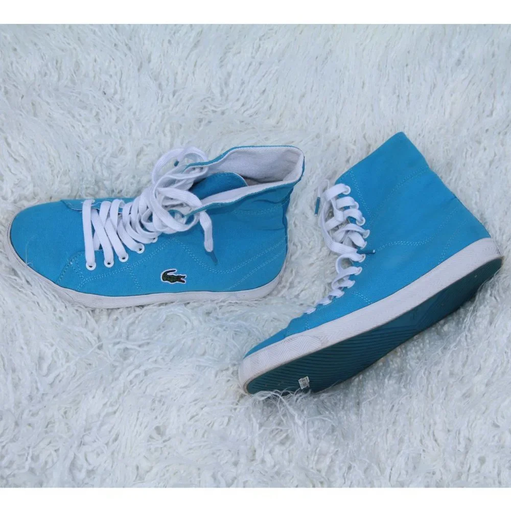 Lacoste Shoes, Size 7.5 Sky Blue - Picture 1 of 4